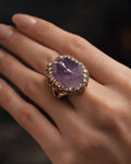 PURPLE MARBLES STONE RINGS